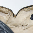 GUCCI Hand Bag Leather 2way Navy Gold 269876 Auth 146876-21