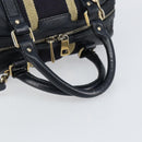 GUCCI Hand Bag Leather 2way Navy Gold 269876 Auth 146876-7