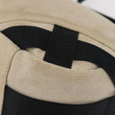 CHANEL Sports COCO Mark Shoulder Bag Canvas Beige Silver CC Auth 146878-17