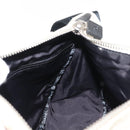 CHANEL Sports COCO Mark Shoulder Bag Canvas Beige Silver CC Auth 146878-20