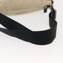 CHANEL Sports COCO Mark Shoulder Bag Canvas Beige Silver CC Auth 146878-7