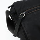 PRADA Shoulder Bag Nylon Black Silver Auth 146879-19