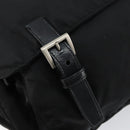 PRADA Shoulder Bag Nylon Black Silver Auth 146879-9