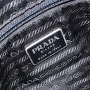 PRADA Shoulder Bag Nylon Black Silver Auth 146879-21