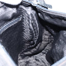 PRADA Shoulder Bag Nylon Black Silver Auth 146879-22