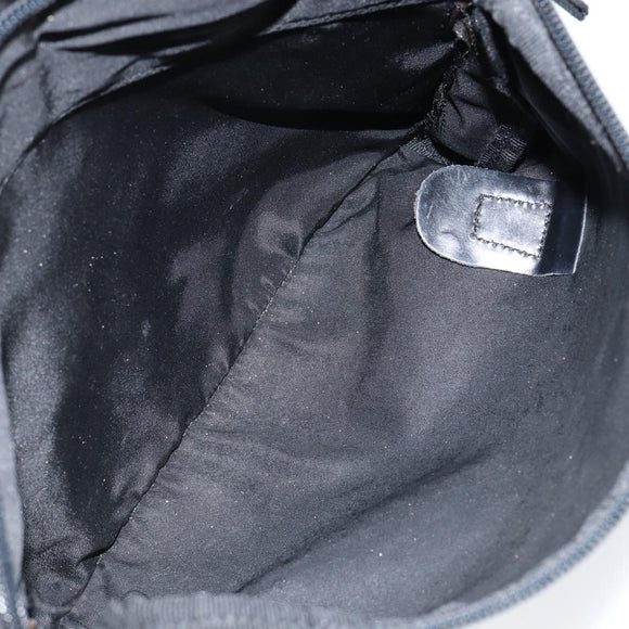 PRADA Shoulder Bag Nylon Black Silver Auth 146879