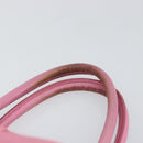 PRADA Hand Bag Nylon Pink Gold Auth 146881-8