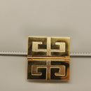 GIVENCHY Shoulder Bag Leather Gray Gold Auth 146883-17