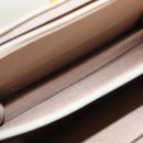 GIVENCHY Shoulder Bag Leather Gray Gold Auth 146883-11