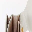 GIVENCHY Shoulder Bag Leather Gray Gold Auth 146883-20