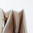 GIVENCHY Shoulder Bag Leather Gray Gold Auth 146883-23