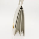GIVENCHY Shoulder Bag Leather Gray Gold Auth 146883-3