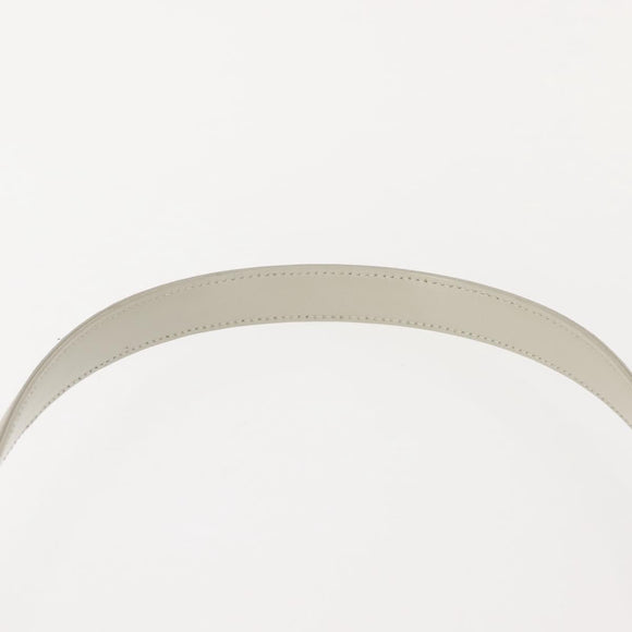 GIVENCHY Shoulder Bag Leather Gray Gold Auth 146883