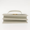 GIVENCHY Shoulder Bag Leather Gray Gold Auth 146883-5