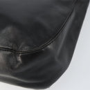 PRADA Chain Shoulder Bag Leather Black Auth 146885-9