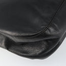 PRADA Chain Shoulder Bag Leather Black Auth 146885-14