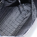 PRADA Chain Shoulder Bag Leather Black Auth 146885-11