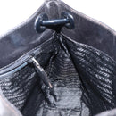 PRADA Chain Shoulder Bag Leather Black Auth 146885-18