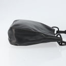 PRADA Chain Shoulder Bag Leather Black Auth 146885-3