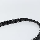 PRADA Chain Shoulder Bag Leather Black Auth 146885-8