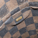 FENDI Pecan Canvas Shoulder Bag PVC Black Brown Auth 146897-16