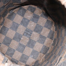 FENDI Pecan Canvas Shoulder Bag PVC Black Brown Auth 146897-17