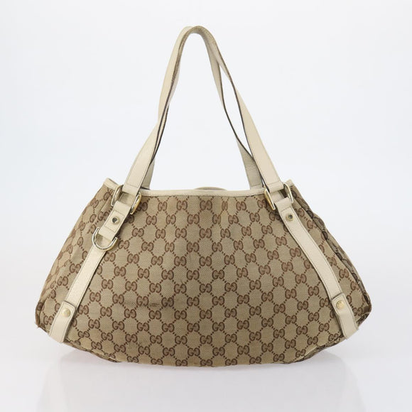GUCCI GG Canvas Shoulder Bag 2 Set Red Gold Auth 146898