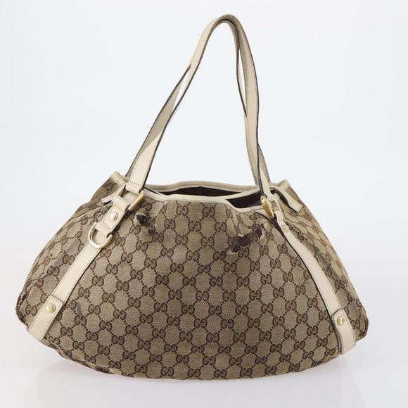 GUCCI GG Canvas Shoulder Bag 2 Set Red Gold Auth 146898