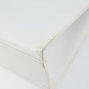 GUCCI Hand Bag Leather White Gold 001 2122 1773 Auth 146899-15