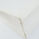 GUCCI Hand Bag Leather White Gold 001 2122 1773 Auth 146899-16