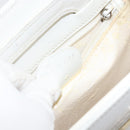 GUCCI Hand Bag Leather White Gold 001 2122 1773 Auth 146899-12