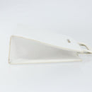 GUCCI Hand Bag Leather White Gold 001 2122 1773 Auth 146899-3