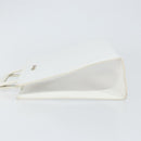 GUCCI Hand Bag Leather White Gold 001 2122 1773 Auth 146899-4