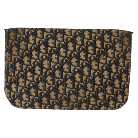 Christian Dior Celine Macadam Canvas Bag PVC Leather 2 Set Brown Navy Auth 146900