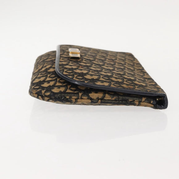 Christian Dior Celine Macadam Canvas Bag PVC Leather 2 Set Brown Navy Auth 146900