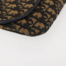 Christian Dior Celine Macadam Canvas Tas PVC Leer 2-delig Bruin Marineblauw Authentiek 146900-7