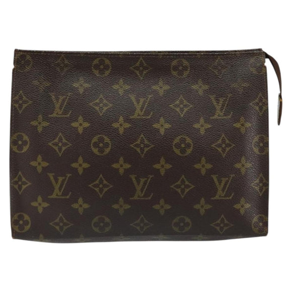 LOUIS VUITTON Monogram Poche Toilette 26 Pouch M47542 LV Auth 146902