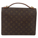 LOUIS VUITTON Monogram Monceau 28 Hand Bag M51185 LV Auth 146903-2