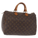 LOUIS VUITTON Monogram Speedy 35 Hand Bag M41524 LV Auth 146906-1