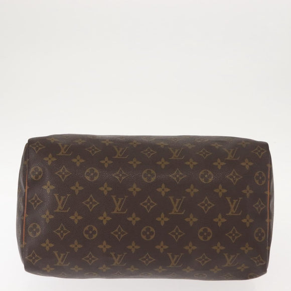 LOUIS VUITTON Monogram Speedy 35 Hand Bag M41524 LV Auth 146906