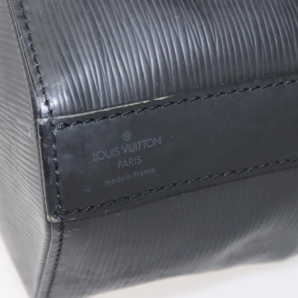 LOUIS VUITTON Epi Sac Depaule GM Shoulder Bag Black M80155 LV Auth 146910