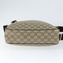 GUCCI GG Supreme Shoulder Bag PVC Brown Gold 201448 Auth 146911-5