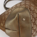 GUCCI GG Canvas Heart Bit Tote Bag Beige Gold 269956 Auth 146912-14