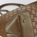 GUCCI GG Canvas Heart Bit Tote Bag Beige Gold 269956 Auth 146912-16