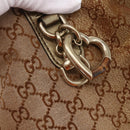 GUCCI GG Canvas Heart Bit Tote Bag Beige Gold 269956 Auth 146912-10