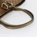 GUCCI GG Canvas Heart Bit Tote Bag Beige Gold 269956 Auth 146912-7