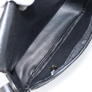 Christian Dior Trotter Canvas Shoulder Bag Black Gold Auth 146914-11