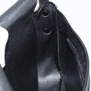 Christian Dior Trotter Canvas Shoulder Bag Black Gold Auth 146914-19