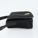 Christian Dior Trotter Canvas Shoulder Bag Black Gold Auth 146914-4