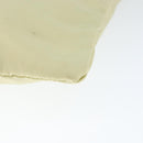 PRADA Shoulder Bag Nylon Ivory Silver Auth 146915-9